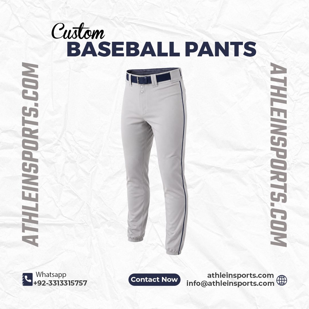 Custom Baseball Pants with Side Stripes