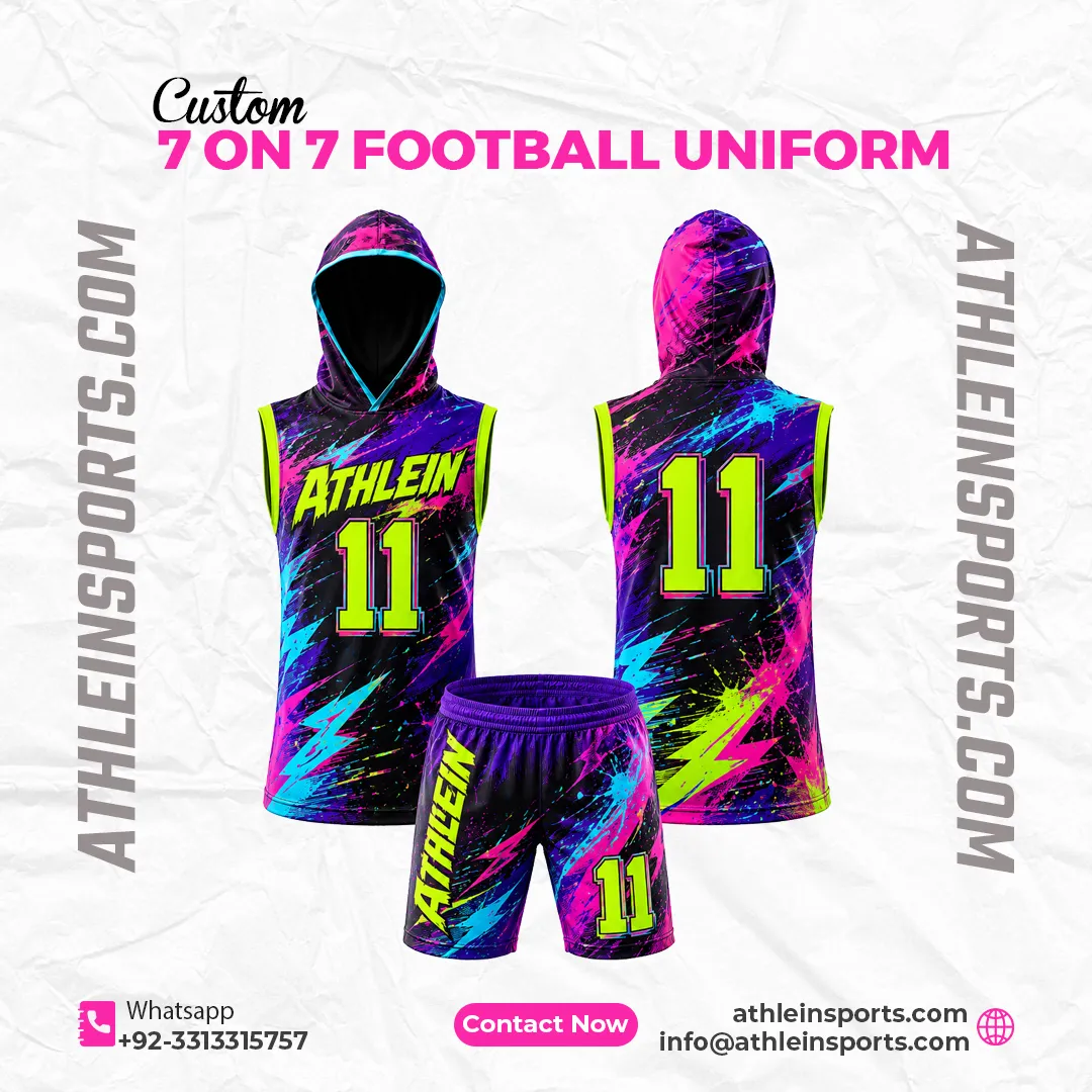 Custom Hooded 7v7 Football Uniform